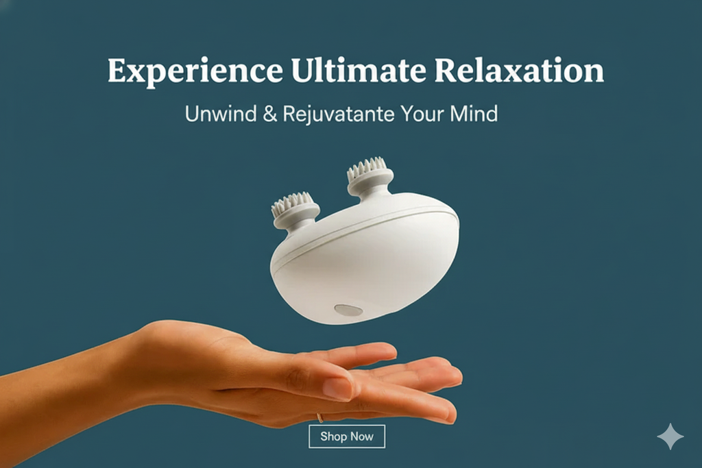 Electric Scalp Massager for Hair Growth & Relaxation – Head & Body Massager for Humans & Pets