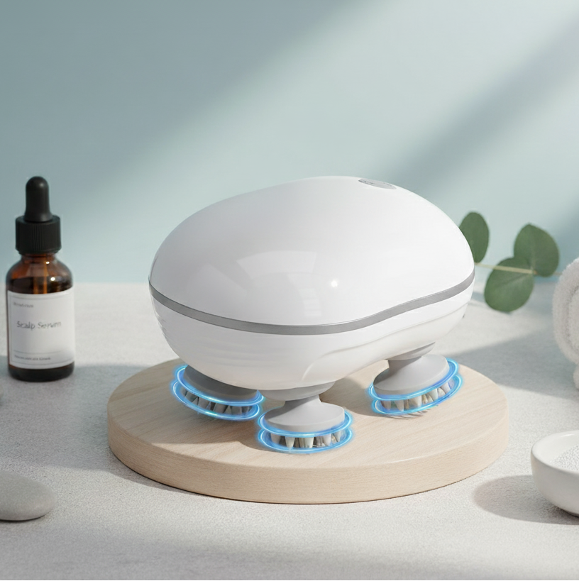 Electric Scalp Massager for Hair Growth & Relaxation – Head & Body Massager for Humans & Pets